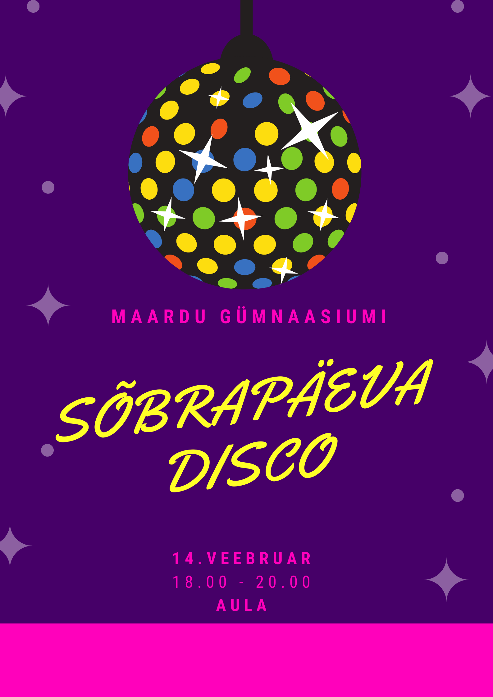 Sõbrapäeva disco poster
